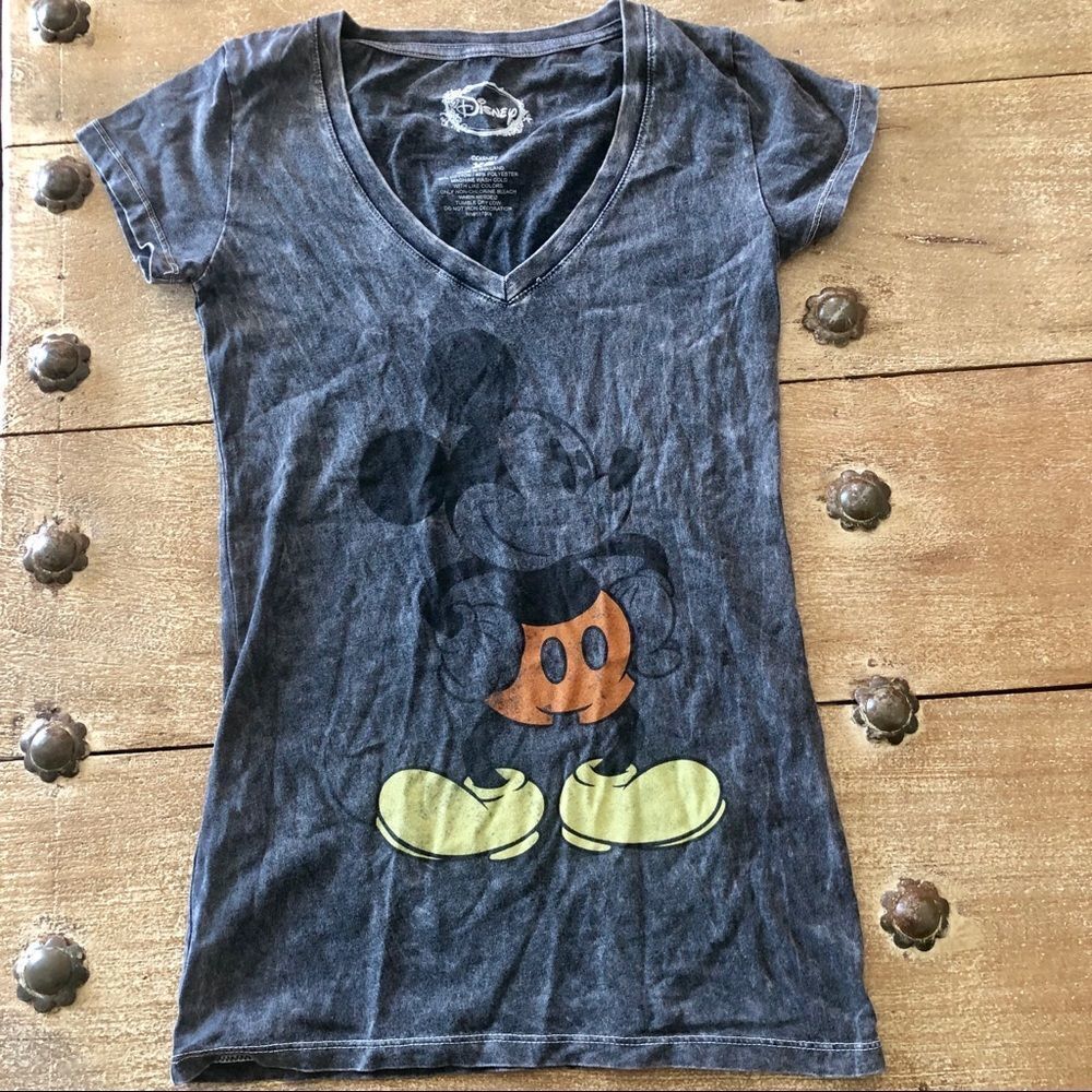 Disney Mickey Mouse print short sleeves T shirt XS